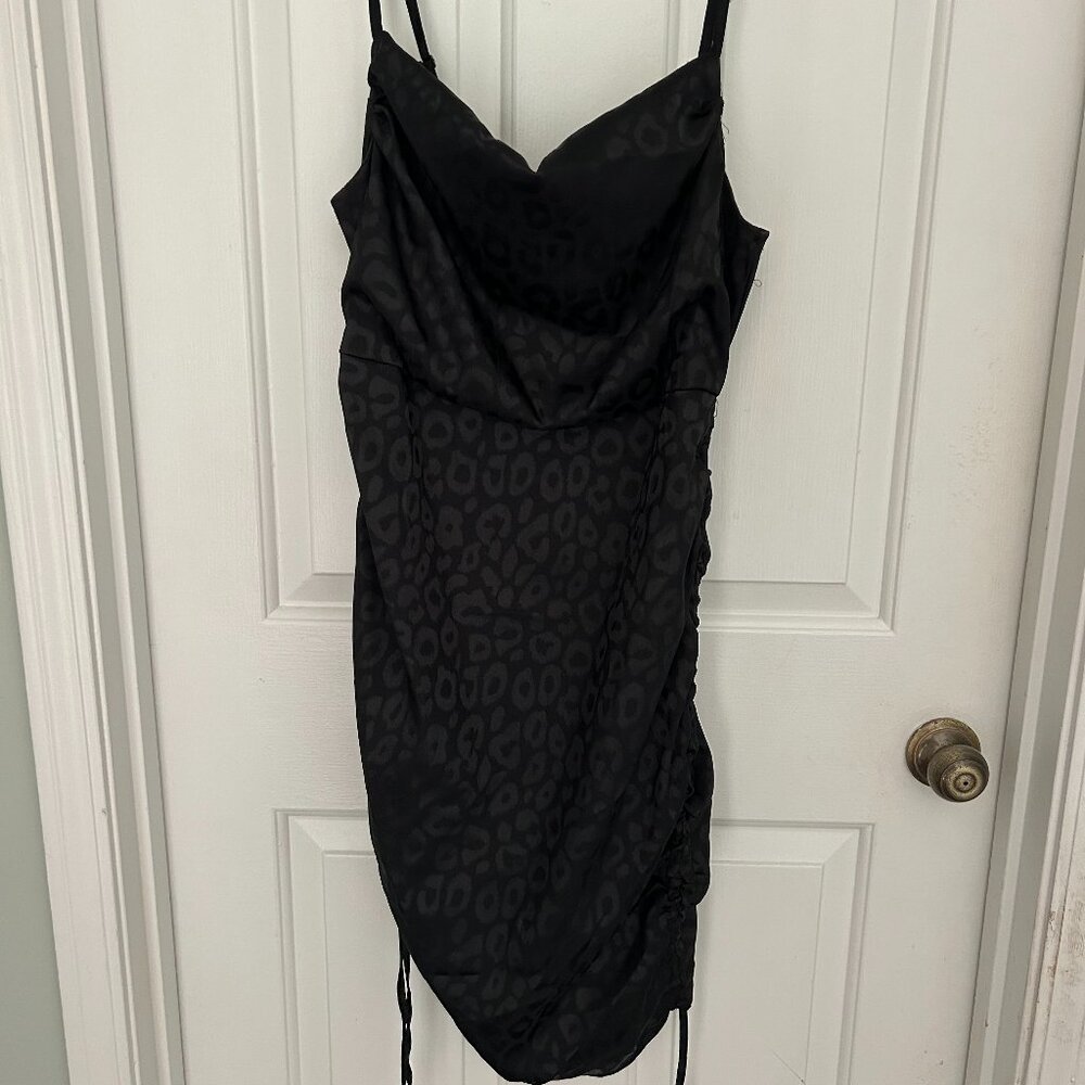 Wild Fable Black Cheetah Print Bodycon Dress